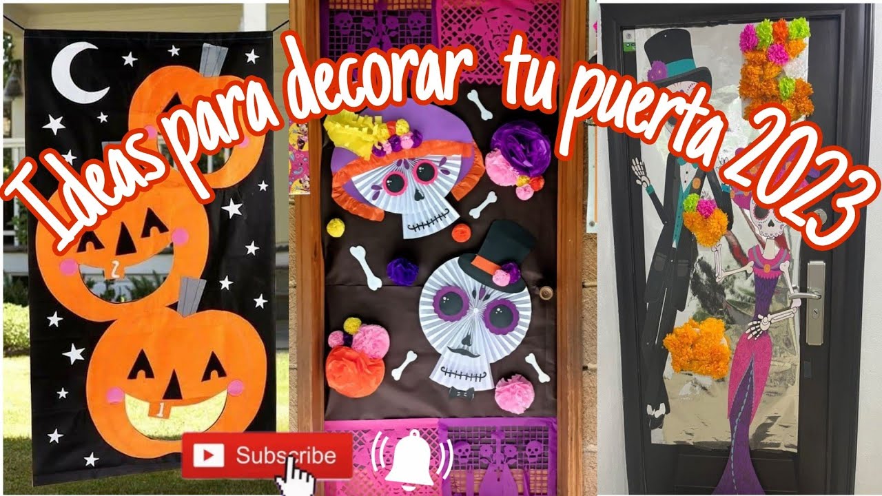5 ideas creativas de puertas decoradas para Halloween